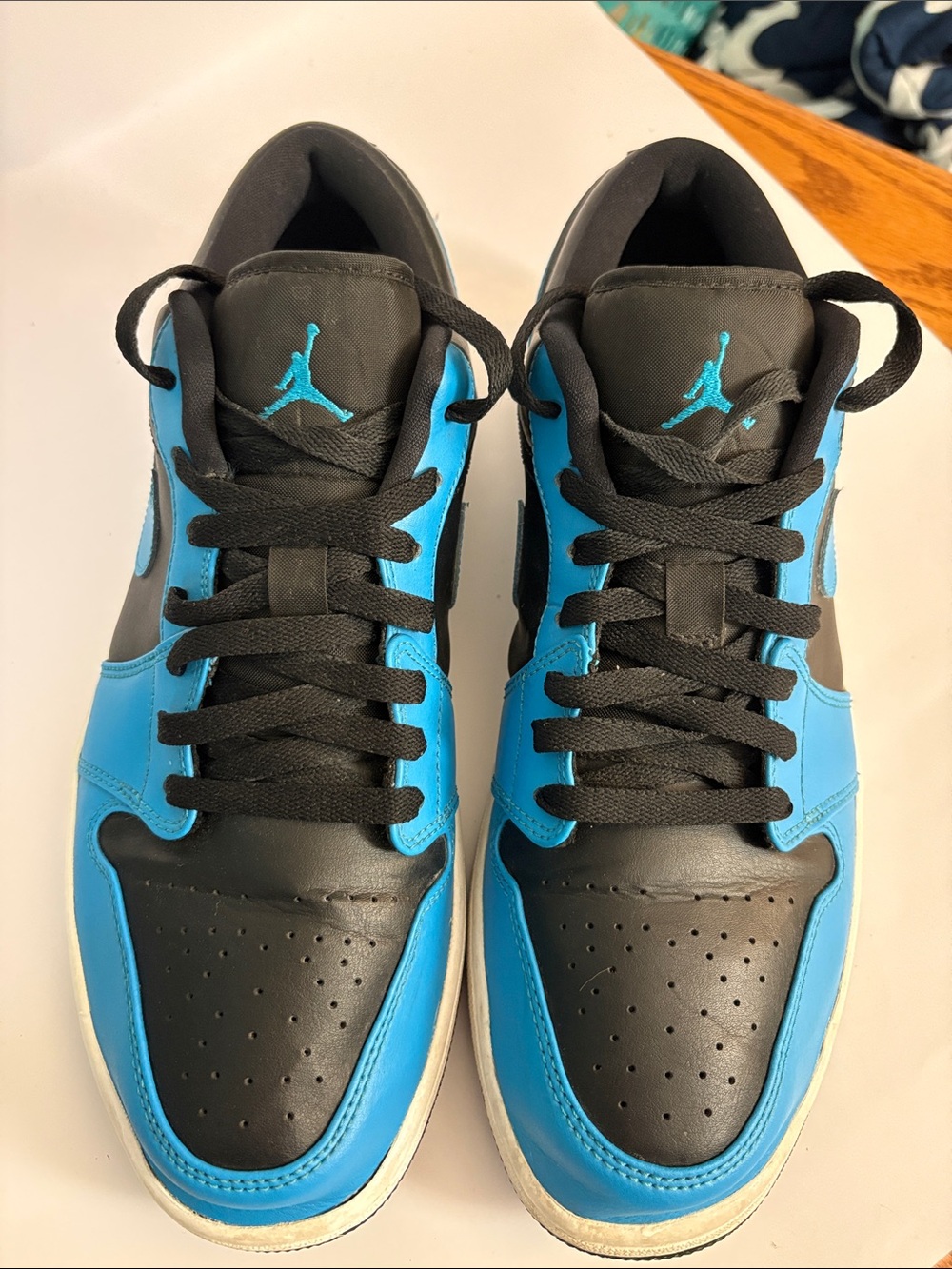Nike Black & Blue Low-Top Jordan Sneaker - Picture 6 of 9